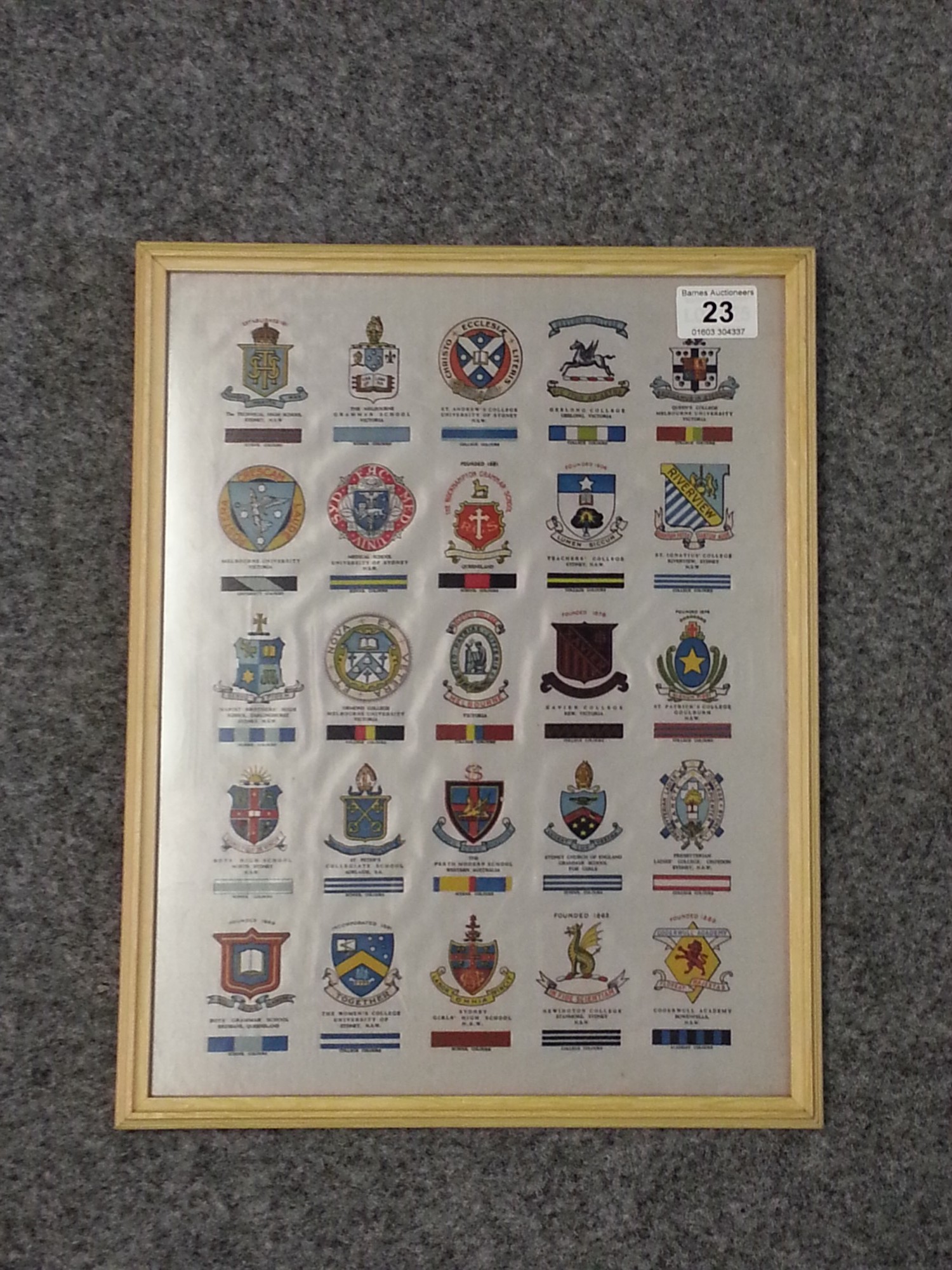 FCSSU - 25 total, Wills Overseas, Crests and Colours of Australian Schools, etc (M)