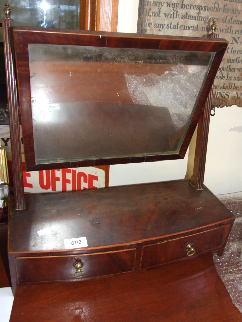 EDWARDIAN SWING MIRROR WITH TWO DRAWERS