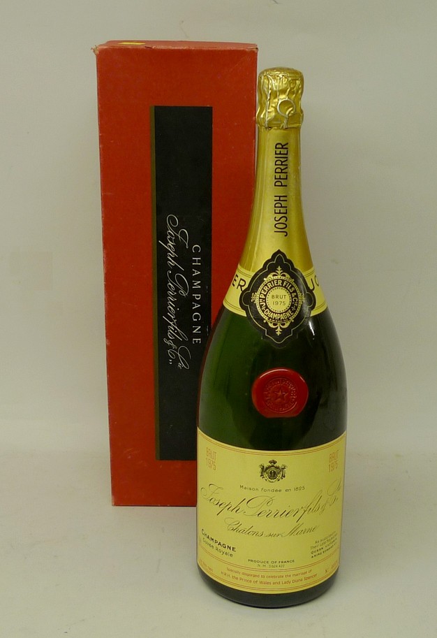 Vintage Champagne: a magnum of Joseph Perrier Champagne, Cuvee Royale, Brut 1975, Limited Edition No