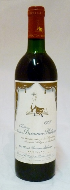 MOUTON BARON PHILIPPE 1987 Pauillac, 1 bottle