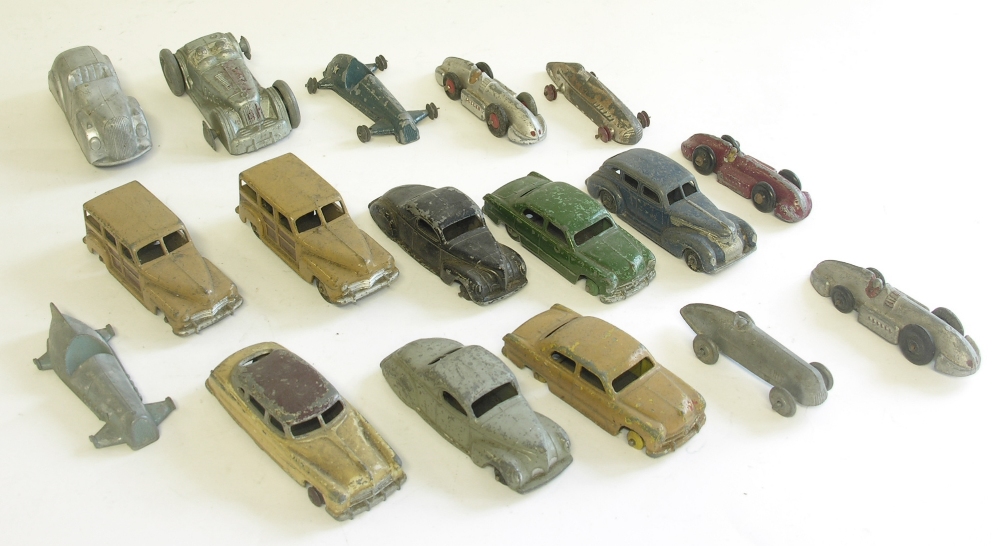 A collection of various diecast vehicles by Dinky, Timpo etc.