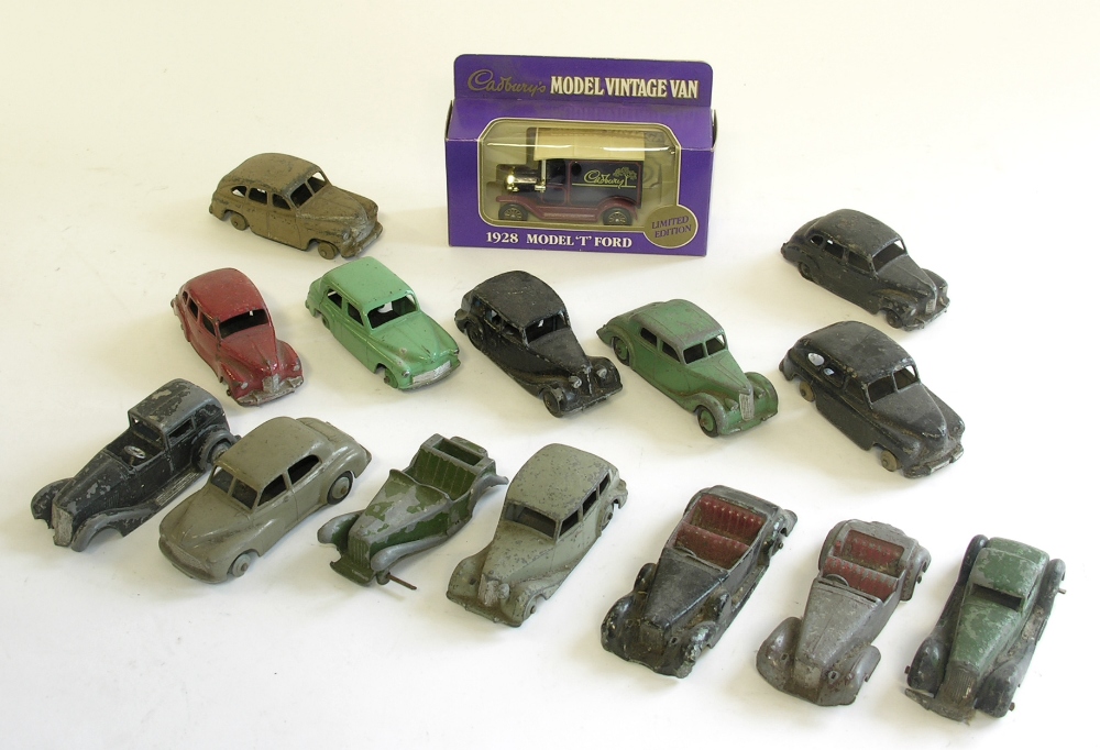 A collection of various diecast vehicles by Dinky, Toostietoys etc.