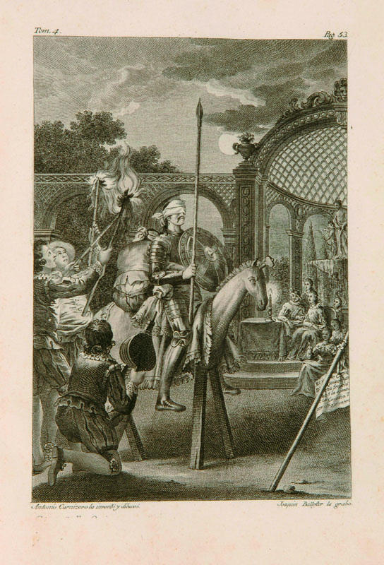 Libri Antichi e Rari Cervantes Saavedra, Miguel de.  El ingenioso hidalgo don Quixote de la