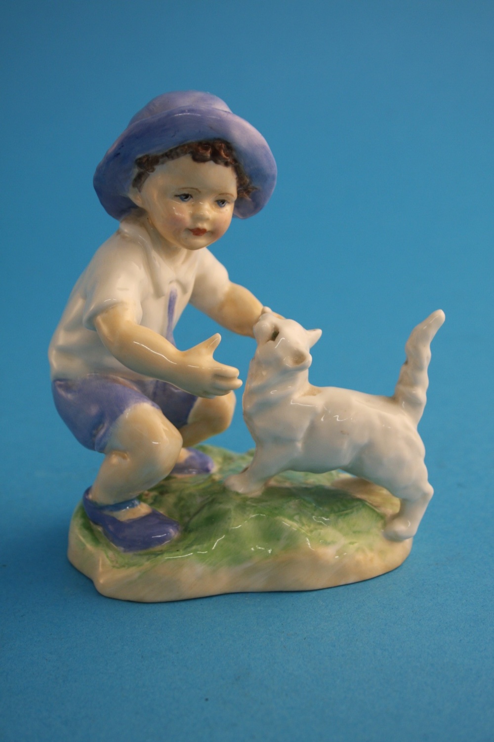 A Royal Worcester figure `September`, black printed mark, numbered 3457.