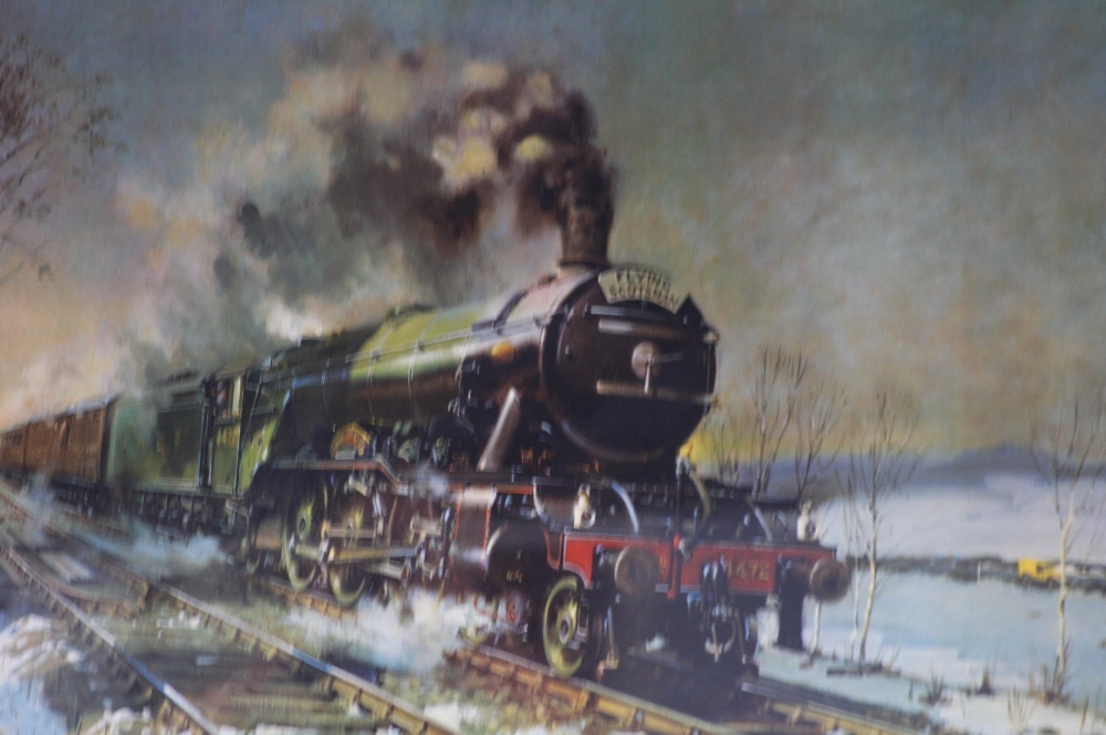 After Terence Cuneo Limited edition print "The Flying Scotsman" Signed in pencil Limited edition 288