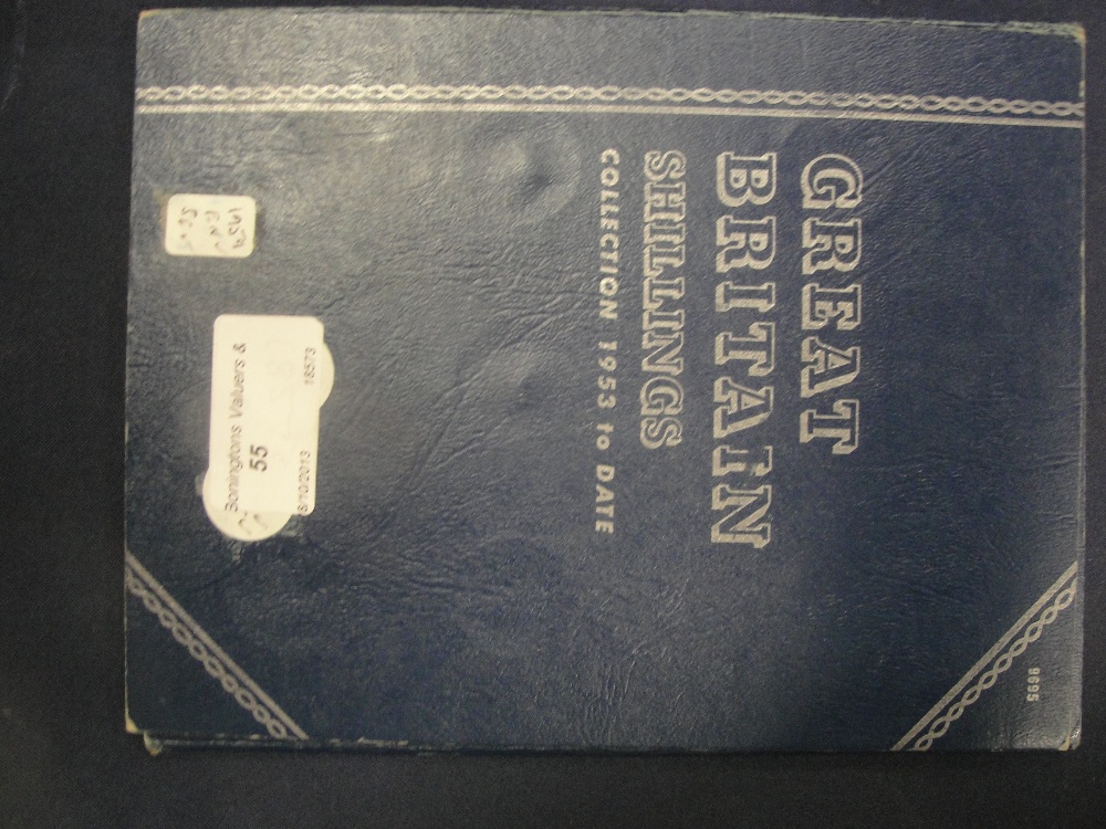 A Whitman folder of shillings (1953-66) complete.   Good grades to inc Scottish 1959 and 1965