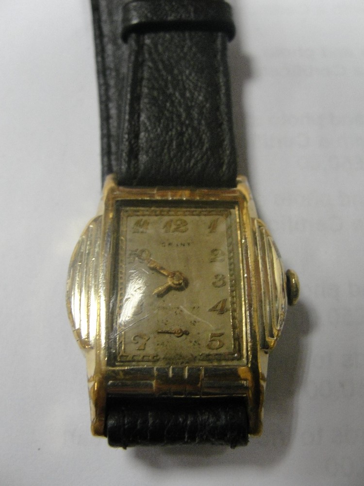 A 1920s Grant Art Deco gentleman's watch