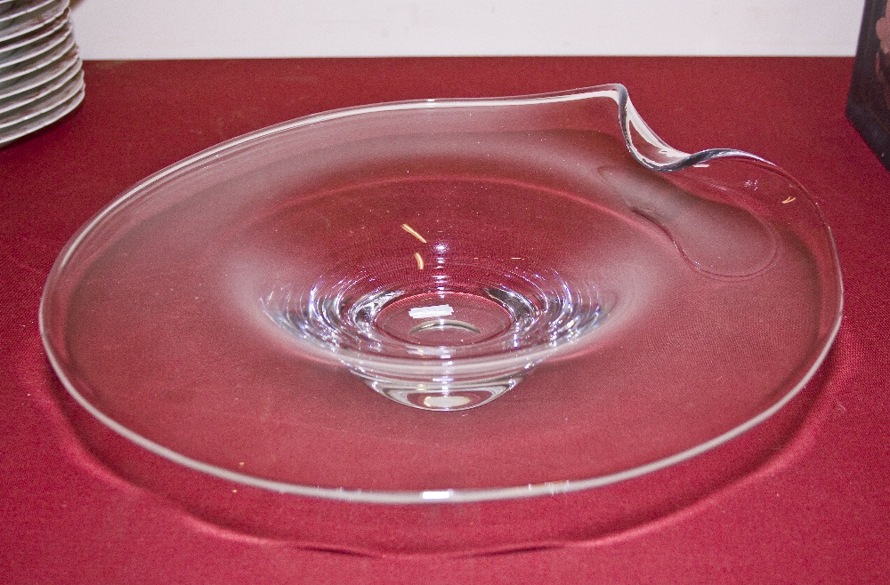 A Scandanavian glass bowl