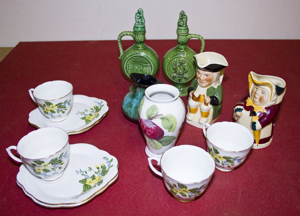 A selection of ceramics including Tony Wood and continental items