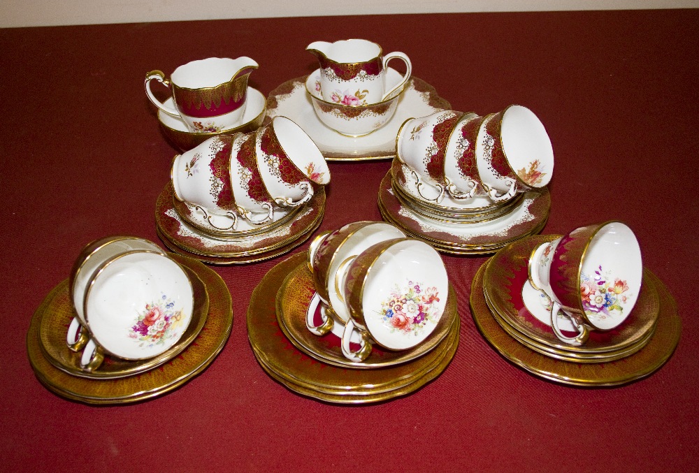 A part hand painted Hammersley tea set and one other