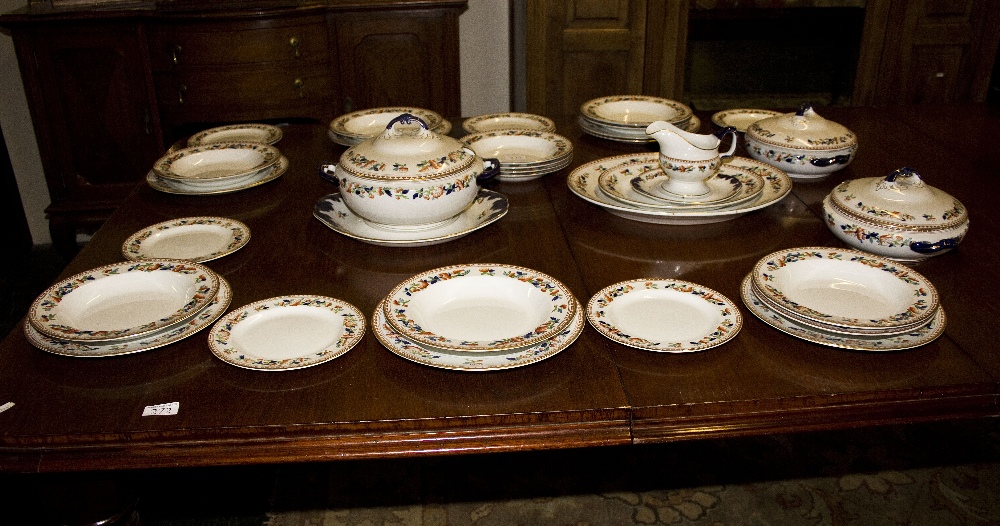 A Hancock `Indian Tree` part dinner service