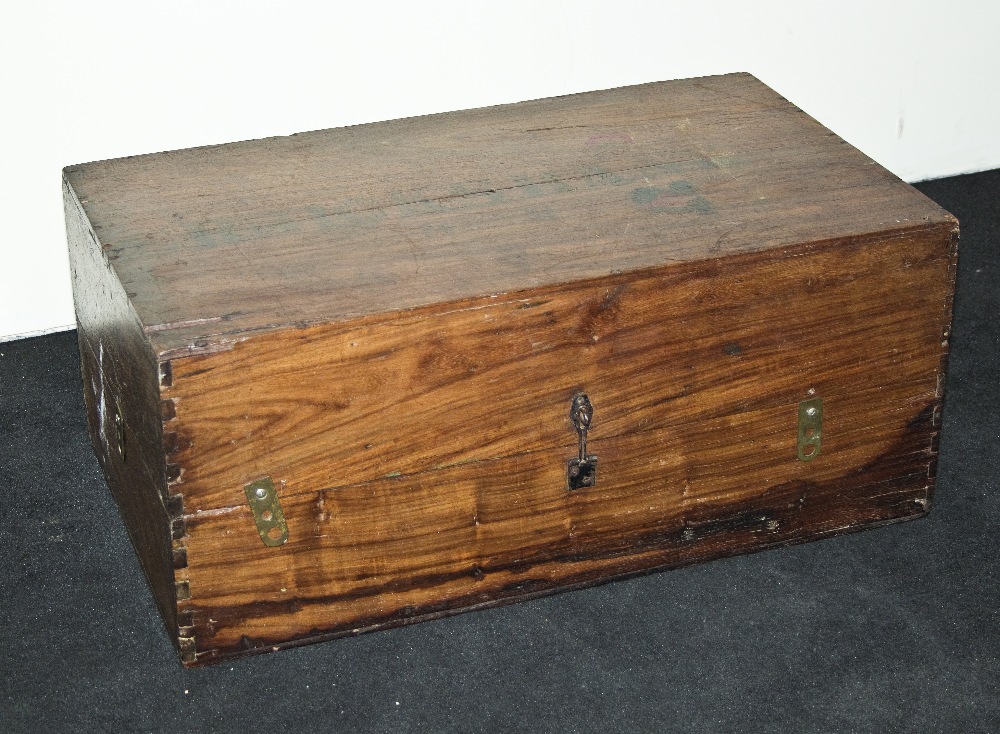 A wood box.