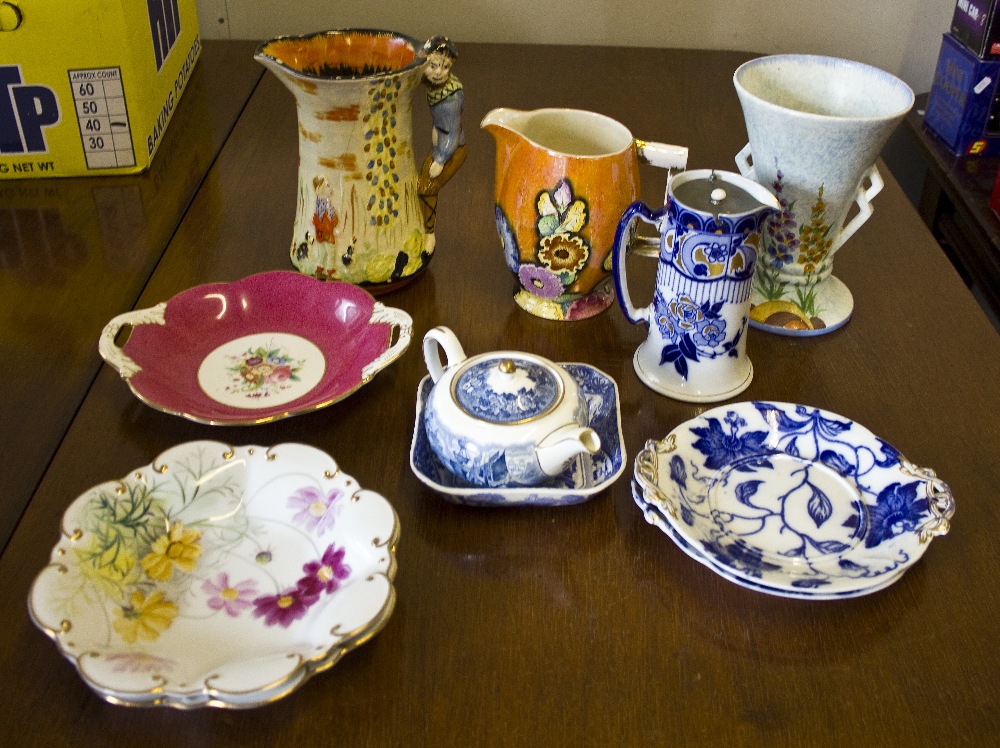 An assorted lot of pottery and china including Carlton Ware, Arthur Wood, Spode and Wedgwood