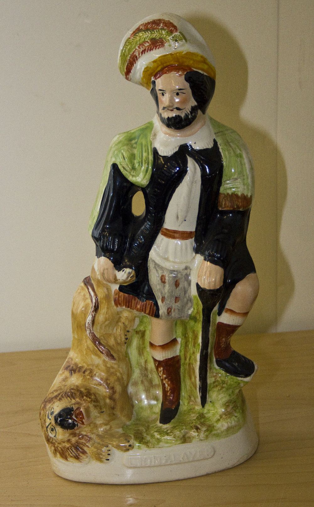 Staffordshire figure of The Lion Slayer