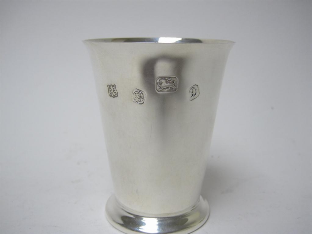 A modern silver Tumbler, London 1978