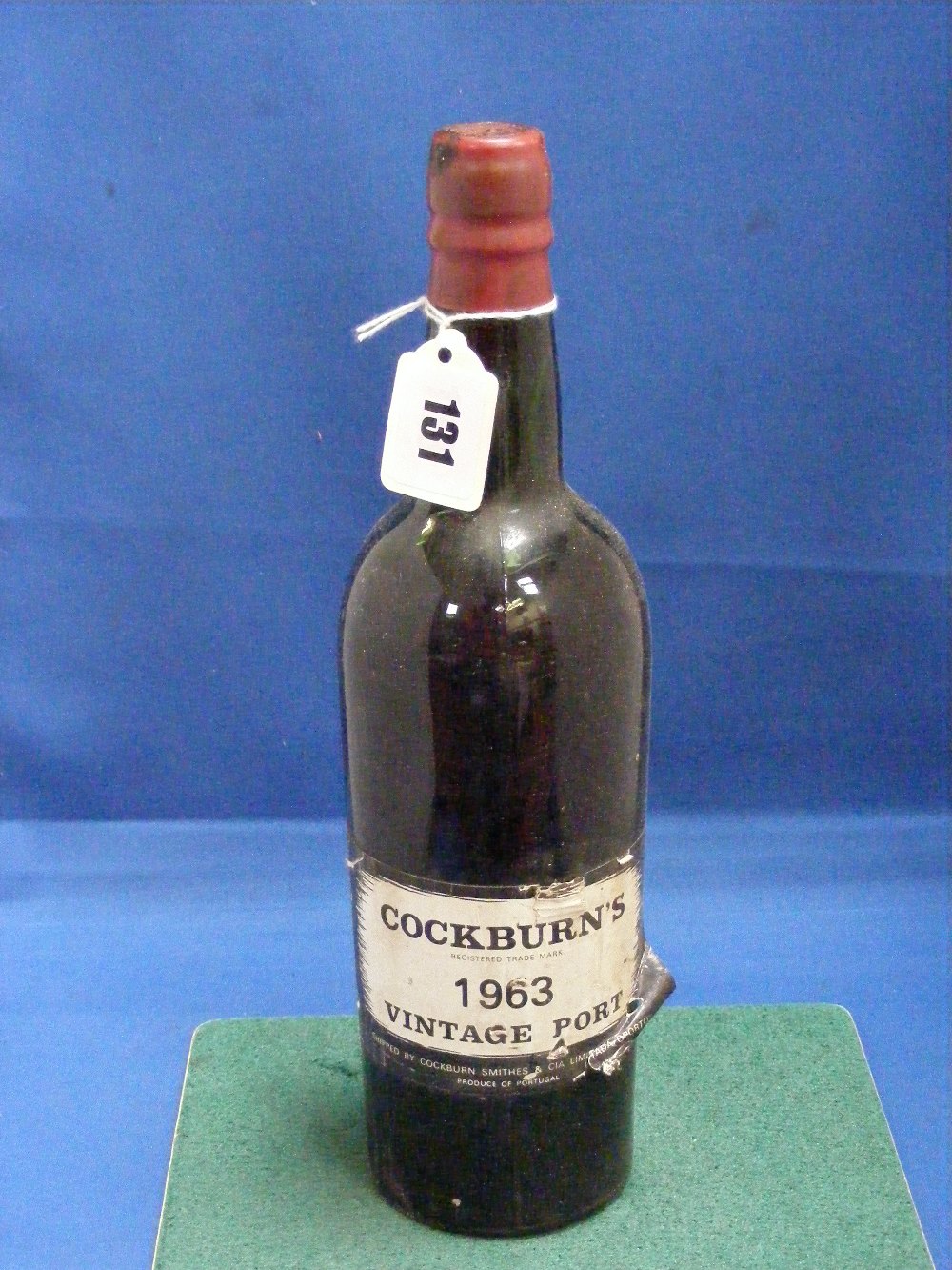 A Cockburns 1963 vintage port.