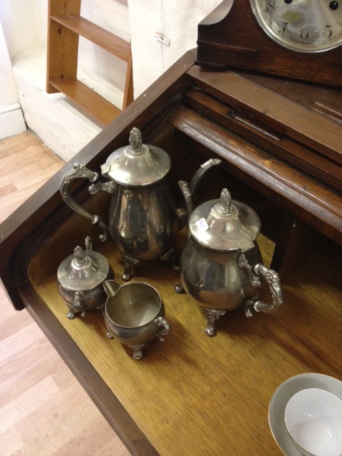 A Silver plated Coffee Service
