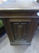 Oak Hinged Lift Top Cupboard, 50 x 50 x 75 cms. (Possibly a Gramophone Case).