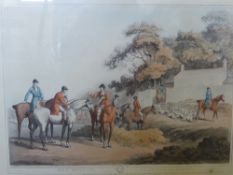 Two Horse Prints one by Carl Vernel depicting hunting scenes, both framed and glazed. (2)