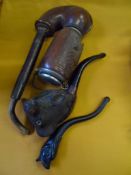 Antique Pipes including a bull, dolphin and one other Austrian pipe. (3)