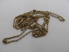 Victorian 9ct Gold Muff Chain, 13.5 gms.