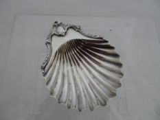 Silver Metal Shell Bon Bon Dish, marks rubbed 130 gms.