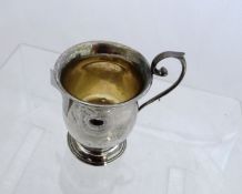 Solid Silver Christening Mug, Birmingham hallmark, 1916/17, m.m J.C Ltd, 110 gms.