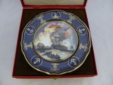 Four Spode Fine Bone China Cabinet Plates, Maritime England Plates nr 1 `The Glorious First of