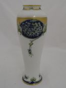 circa 1920`s William Moorcroft Gilded Vase, the vase having blue and green enamel decoration