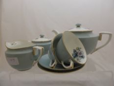Part Royal Worcester `Woodland` Dinner and Tea Service including Oval Platter, two lidded Tureens,
