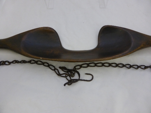 An antique wooden yoke