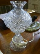 Waterford Crystal Table Lamp, with shade.