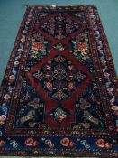 An Armenian Kazah rug circa 1900 approx. 9ft x 4ft 10"