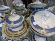 Part Booths and Bishop Dinner Service, approximately 60 pcs