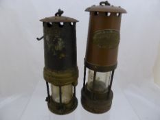 Two Thomas & Williams Ltd Aberdare Copper Miner’s lamps.