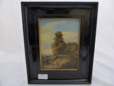 Pair of Victorian Oils on Canvas, depicting river scenes, the canvas is printed Greaves & Sons,