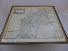 Robert Morden Map of Gloucestershire, a hand coloured original together with another printed Map