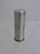 Solid Silver Lipstick Holder dated 1953, makers mark A.L.D engraved with a D to the top of the