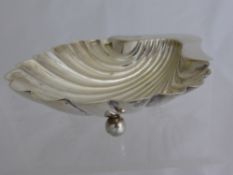 Silver Scallop Bon Bon Dish, Sheffield hallmark, 1918-1919, makers mark Atkin Bros approx. 90 gms.