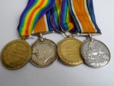 A Great War and Victory Medal to Pte 19458 C Grant Coldstream Gds and Pte 276189 J M Sutherland R