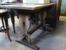 An Oak Kitchen Table 122 x 60 cms.