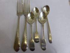 Collection of misc. silver incl. three Victorian teaspoons, London hallmark, mm J R together with