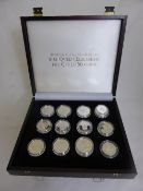 Twenty Six Solid Silver Proof Coins to commemorate Her Majesty Queen Mother including Republic of