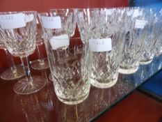 Miscellaneous Waterford Crystal including eight red wine glasses, eight white wine glasses and seven