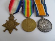 A world war one trio to Pte. M J Parry Army Cyclist Corps incl. Great War medal, 1914 / 18 Star