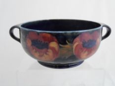 Moorcroft `Red Poppy` Fruit Bowl impressed mark to base (af)