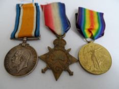 A Great War Trio incl Great War, Victory and 1914 / 18 Star to Pte S1689 J W Martin Rif Brig.