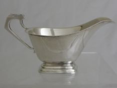 Silver Sauce Boat marked H & Co. Ltd. approx. 130 gms, with elephant head hallmark.