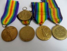 Four Victory Medals to Pte 352040 S O`Connor Manc R, Pte 2377 C White W Yorks R, Pte M2 105030 J