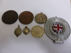 Miscellaneous Coins and Medallion, including Germanic medallion commemorating the sinking of the